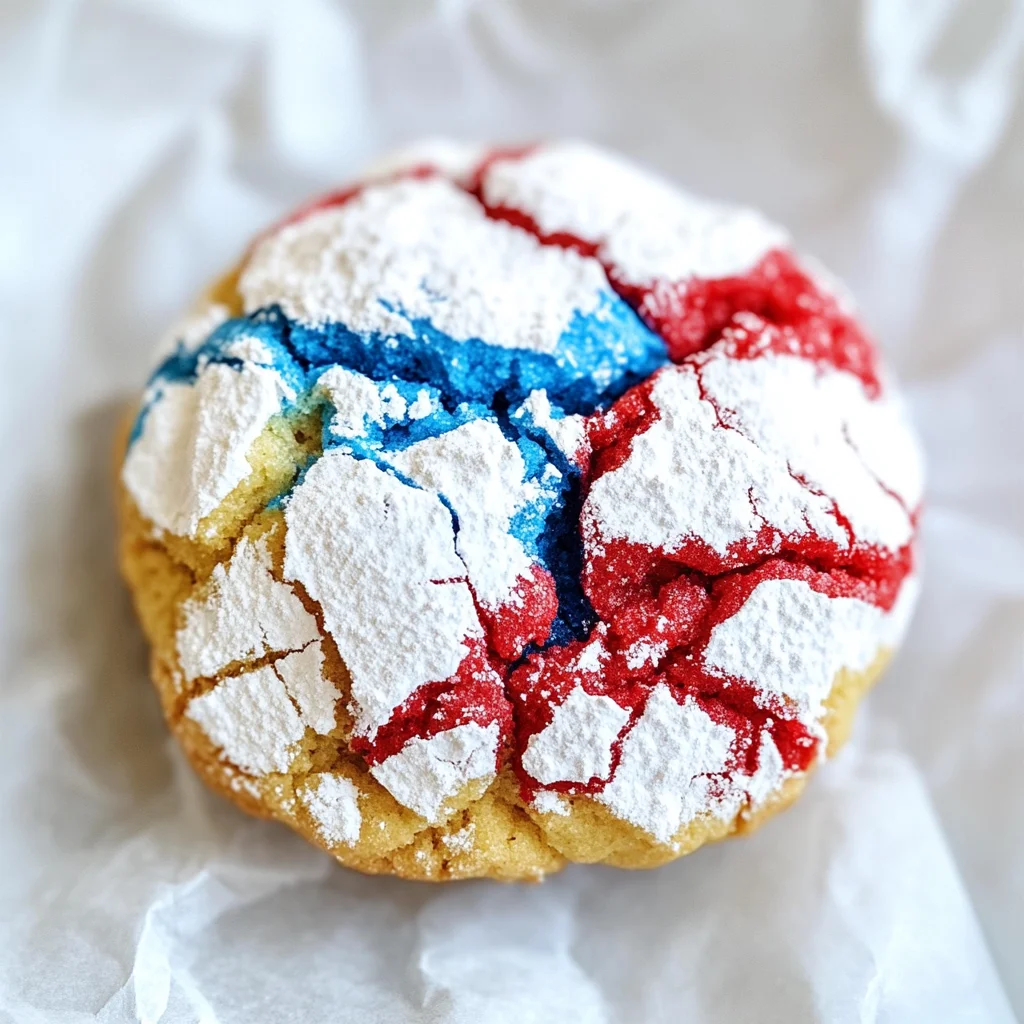 4th of July Crinkle Cookies