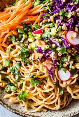 Asian Noodle Salad in Peanut Dressing