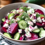 Beet Salad with Feta, Cucumbers, and Dill