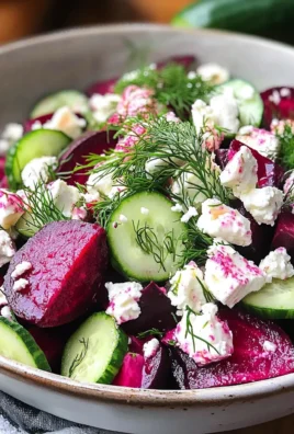 Beet Salad with Feta, Cucumbers, and Dill