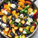 Blueberry Peach Feta Salad