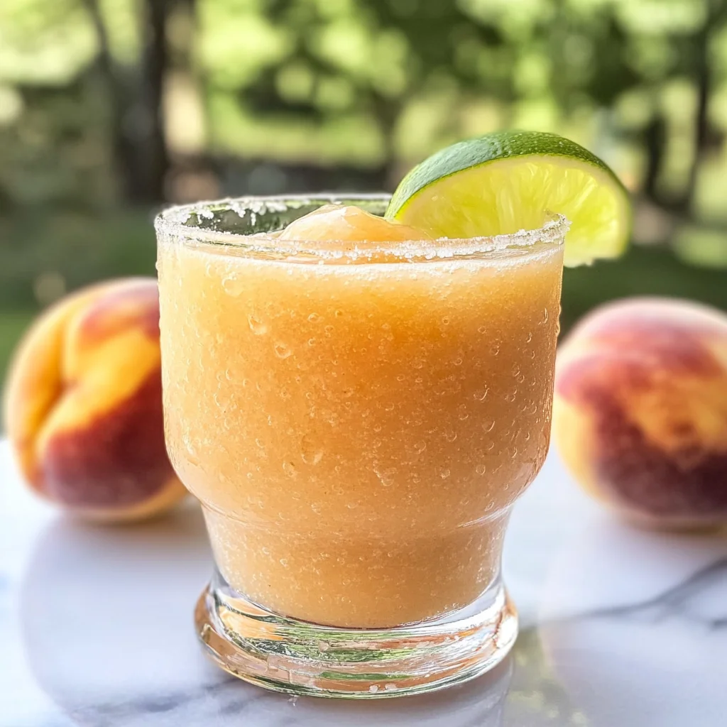 Bourbon Peach Slush
