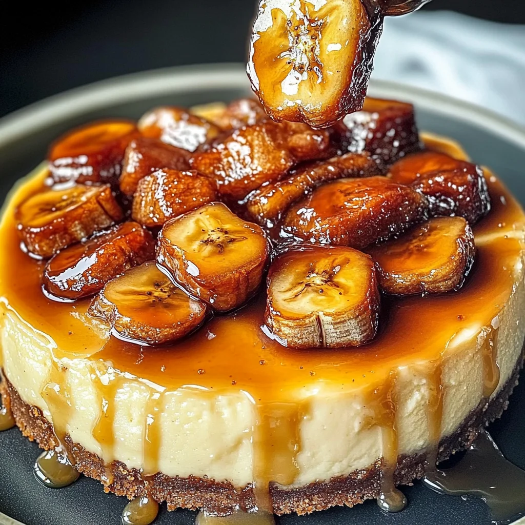 Caramelized Banana Cheesecake With Vanilla Extract