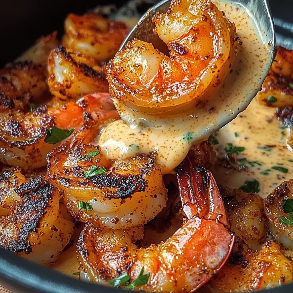 Crispy Cajun Shrimp With Creamy Sauce