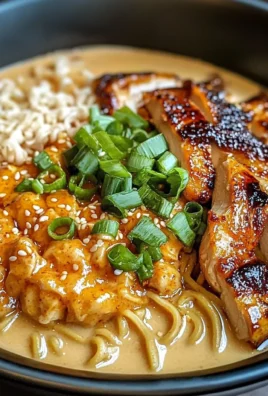 Fiery Chicken Ramen With Creamy Garlic Sauce