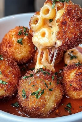 Fried Mac And Cheese Balls With Creamy Tomato Sauce