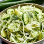 Green Cabbage Cucumber Salad