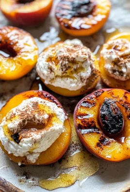 Grilled Peaches with Cinnamon Honey Ricotta