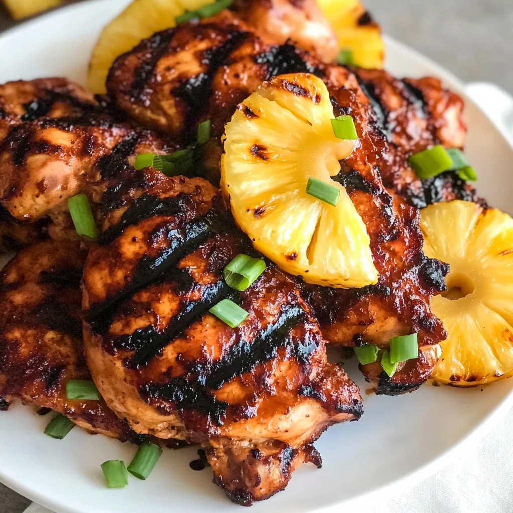 Homemade Grilled Pineapple Chicken