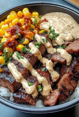 Korean Bbq Beef Bowl With Corn & Creamy Sauce