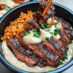 Korean Bbq Steak Bowls With Creamy Sauce