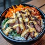 Korean Beef Bibimbap With Gochujang Aioli