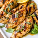 Lemon Rosemary Grilled Chicken Tenders