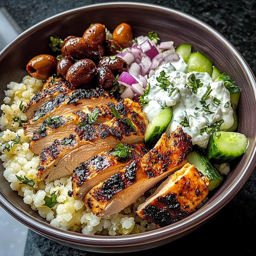 Mediterranean Chicken Bowls