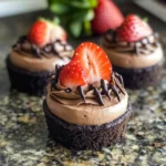 No Bake Mini Chocolate Cheesecakes