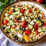 Orzo Pasta Salad Recipe with Feta