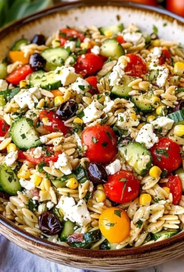 Orzo Pasta Salad Recipe with Feta