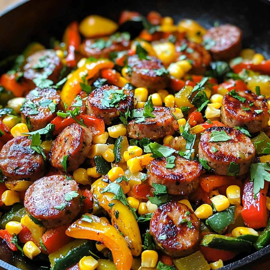 Sausage and Veggies Skillet - 30 Minute, One-Pan Meal