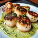 Seared Scallops With Cilantro Lime Sauce