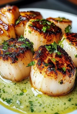 Seared Scallops With Cilantro Lime Sauce