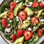 Strawberry Spinach Salad with Strawberry Balsamic