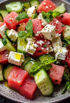 Watermelon Cucumber Salad Recipe