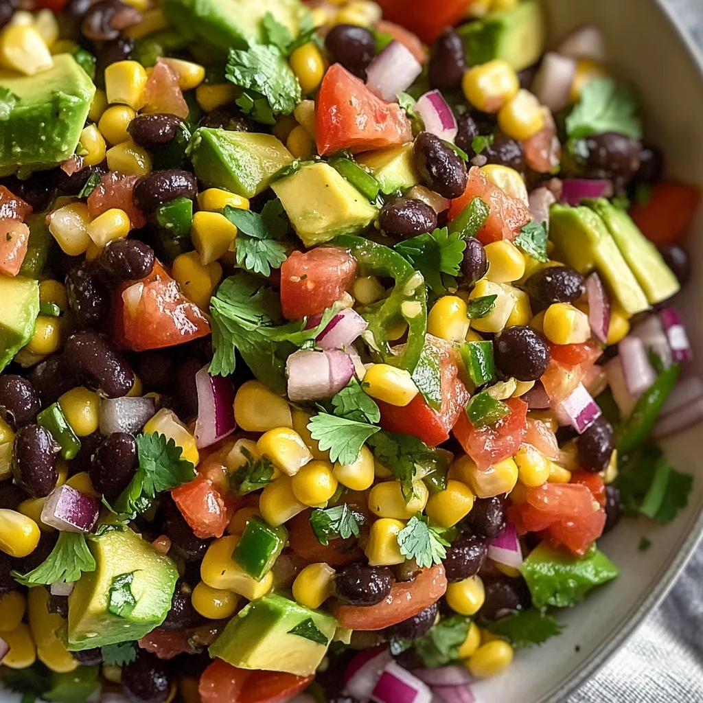 Black Bean Salad with Corn & Avocado