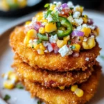 Fried Tomatoes with Corn Salsa