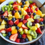 Honey Lime Rainbow Fruit Salad