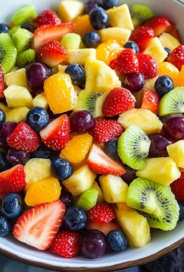 Honey Lime Rainbow Fruit Salad