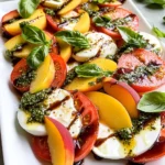 Peach Tomato Caprese Salad