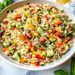 Rainbow Orzo Salad