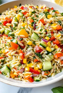 Rainbow Orzo Salad