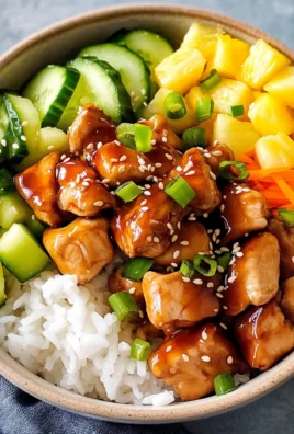 Teriyaki Chicken Poke Bowls