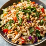 Thai Chicken Salad with Peanut Dressing
