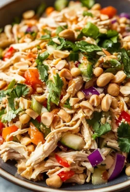 Thai Chicken Salad with Peanut Dressing