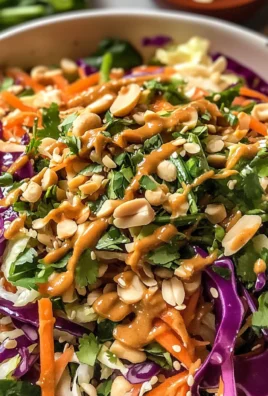Thai Crunch Salad CPK Copycat (with peanut ginger sauce)