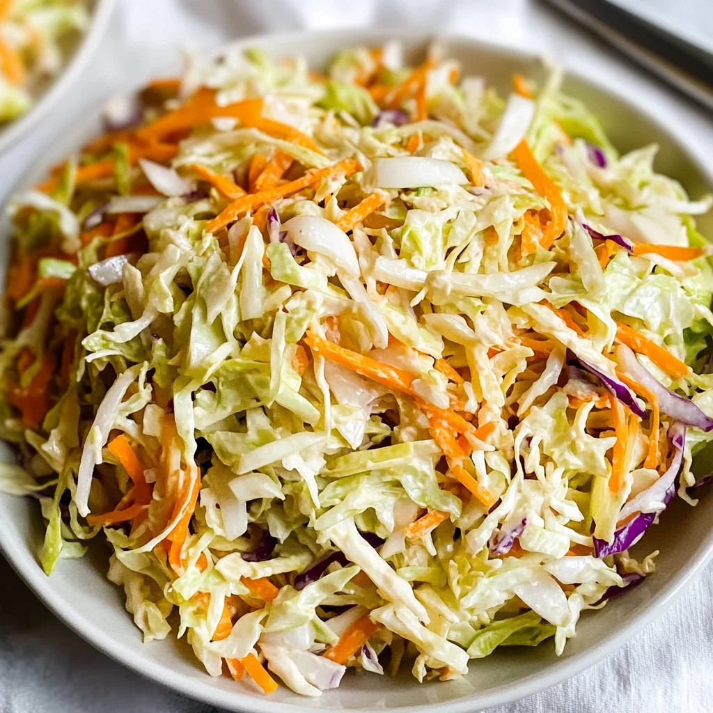 Vinegar Coleslaw Recipe (No Mayo Coleslaw)