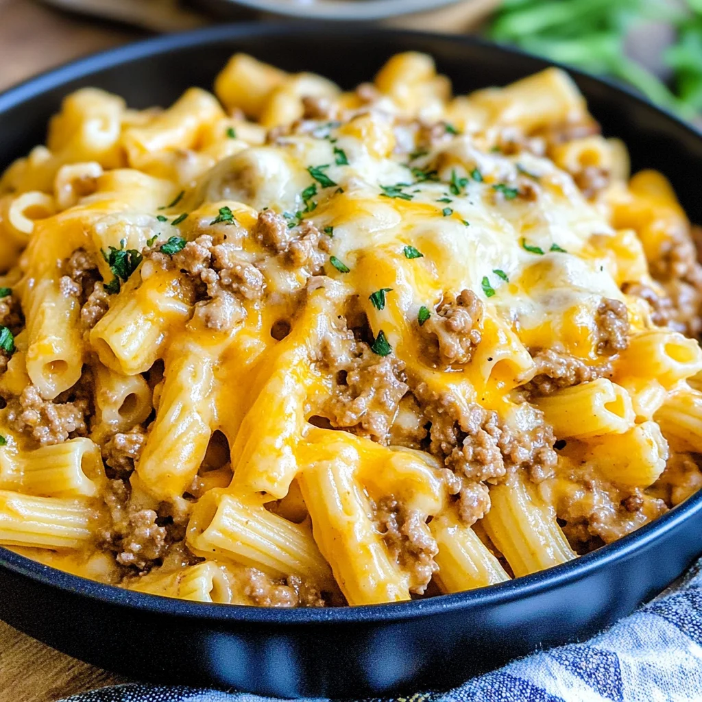 Cheeseburger Pasta