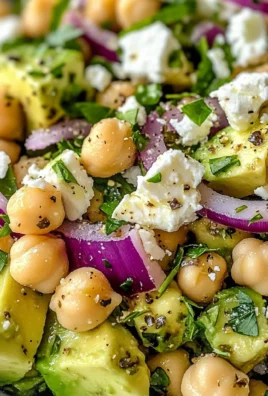 Chickpea Feta Avocado Salad