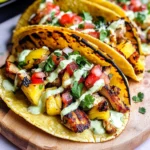 Chili Lime Chicken Tacos with Grilled Pineapple Salsa