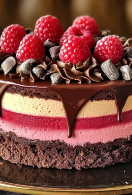 Chocolate Raspberry Mousse Cake