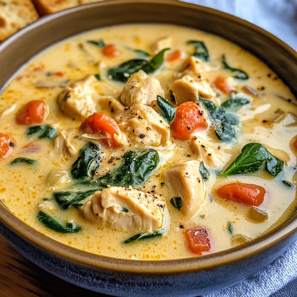 Creamy Tuscan Chicken Soup
