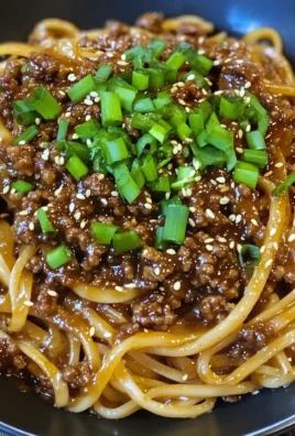 Easy Mongolian Ground Beef Noodles