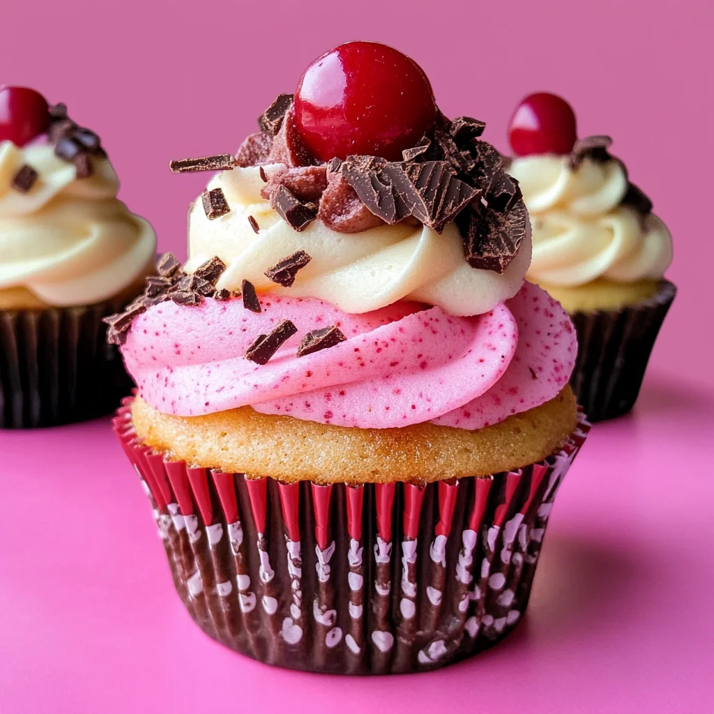 Neapolitan Ice Cream Cupcakes