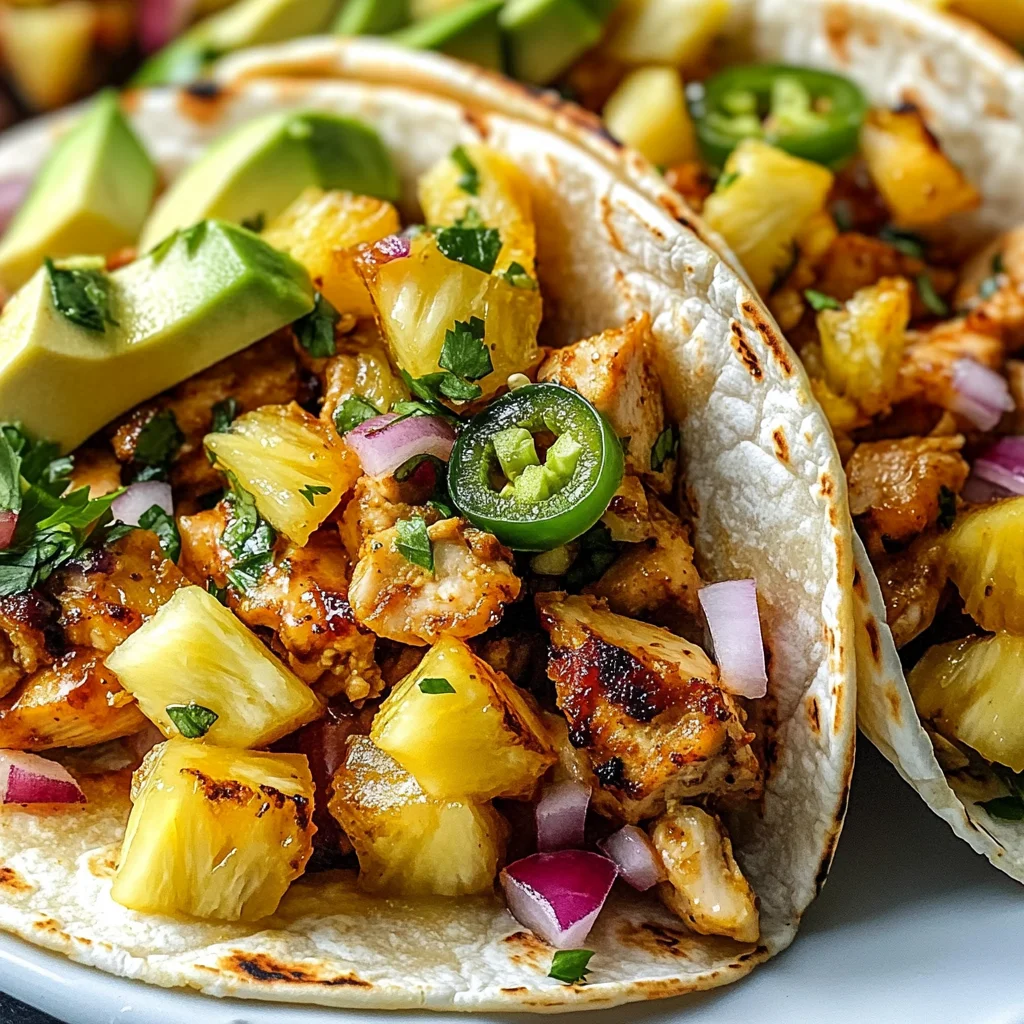 Pineapple Chicken Tacos