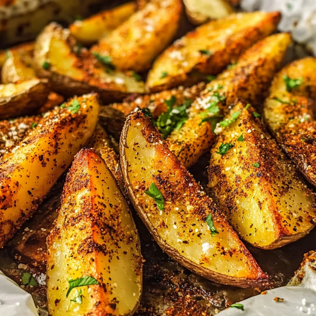 Seasoned Baked Potato Wedges