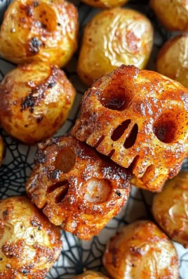 Spooky Halloween Skull Potatoes