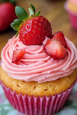 Strawberry Cupcakes with Strawberry Buttercream Frosting