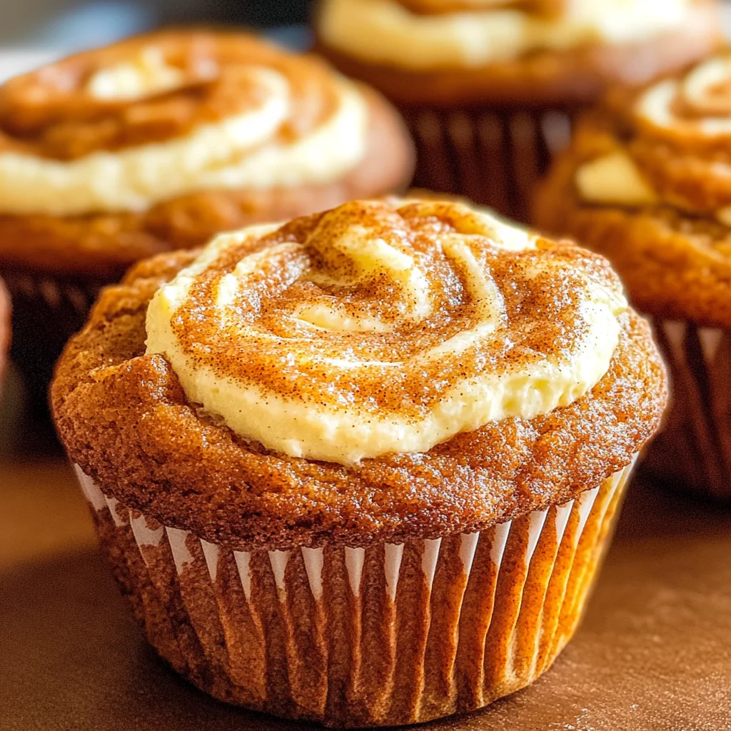 Best Swirled Pumpkin Cream Cheese Muffins
